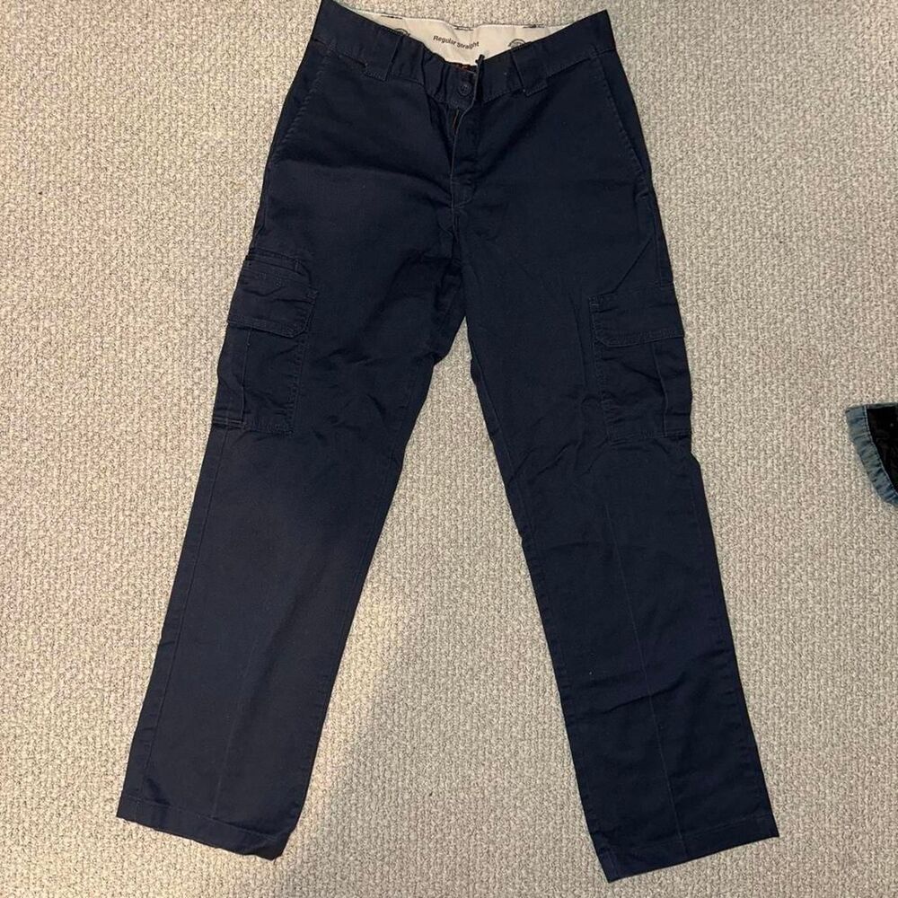 Dickies Men's Navy and Black Trousers